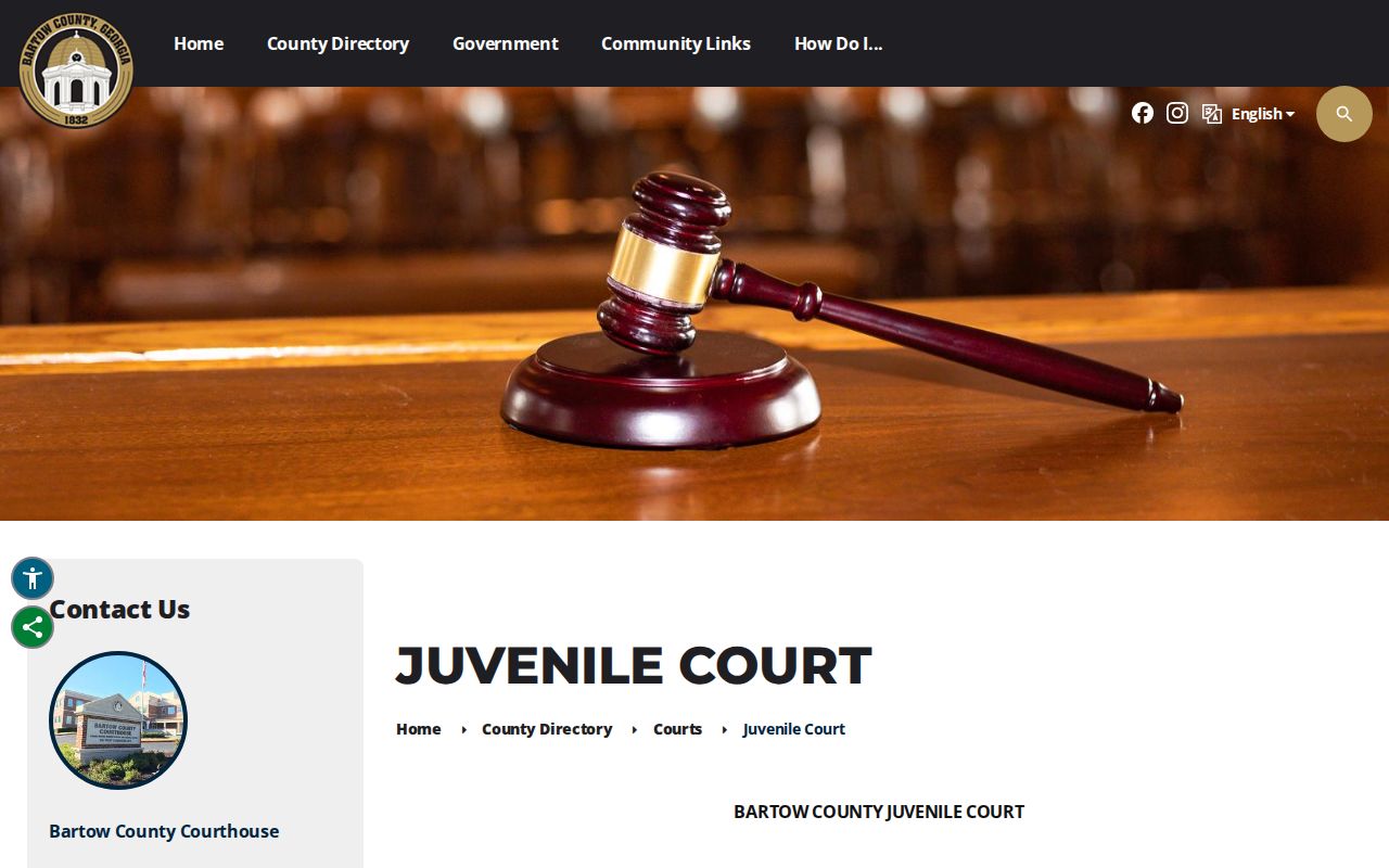 Bartow County criminal docket access boundary at Juvenile Court