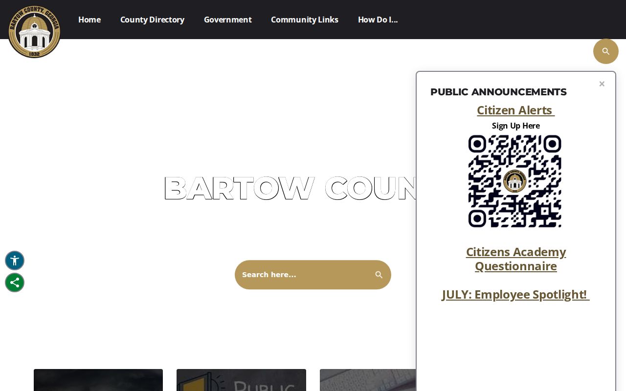 Bartow County court docket government source